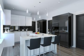 een bar in de keuken