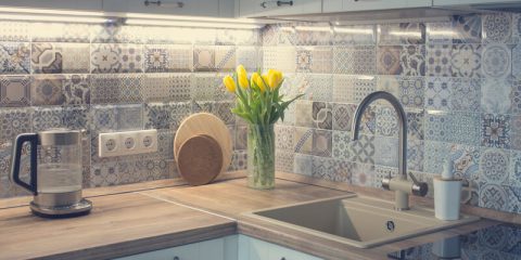 Tegels met kleurrijke designs