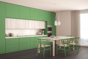 blauwe keuken
