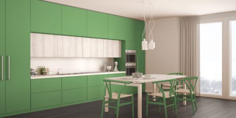 blauwe keuken