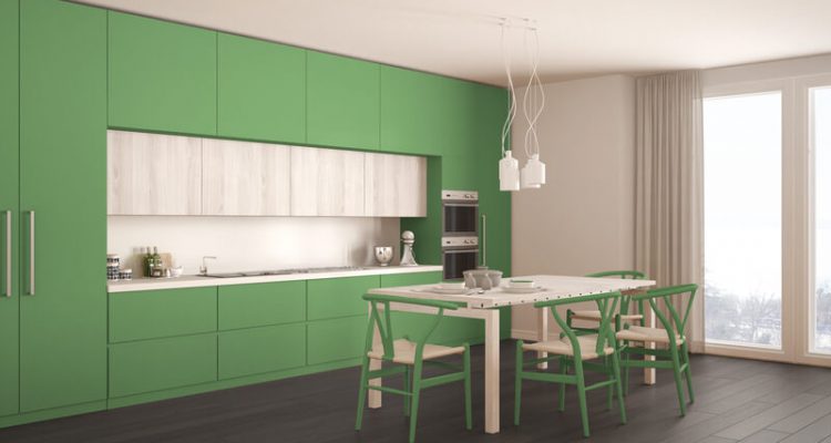 blauwe keuken