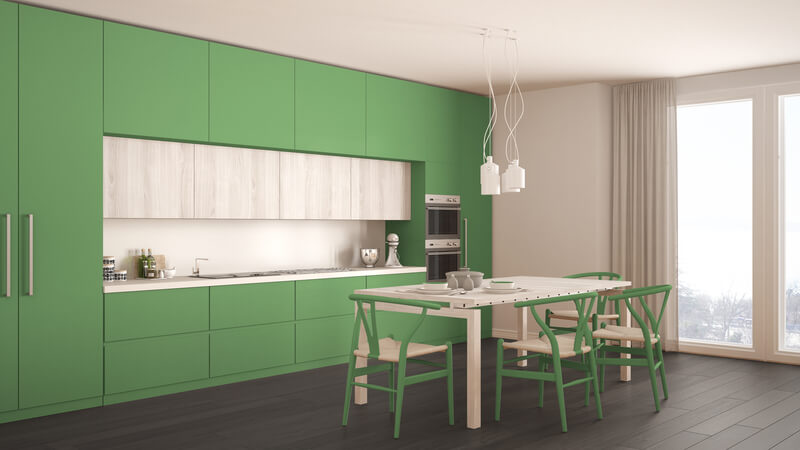 blauwe keuken