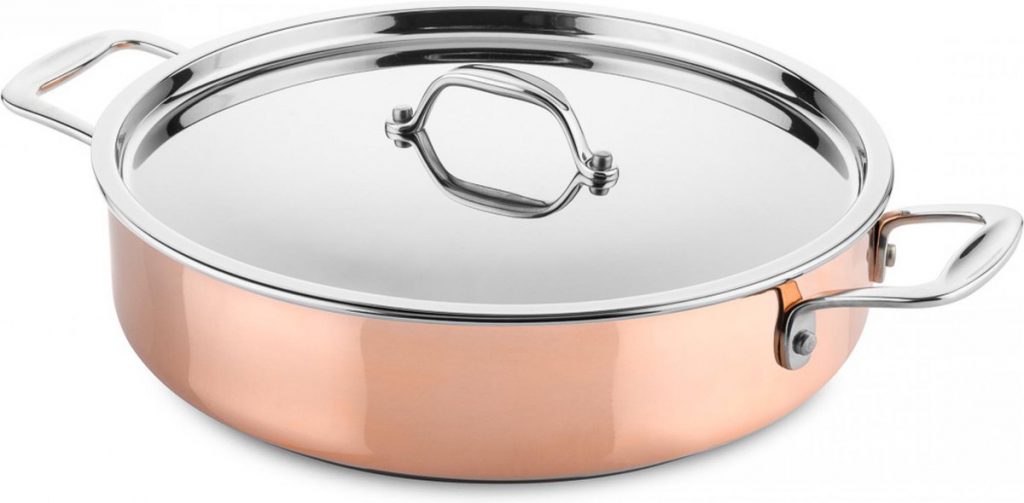 Braadpan 28cm met deksel