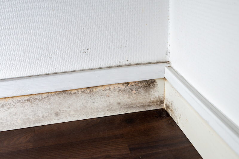 een slechte ventilatie in huis