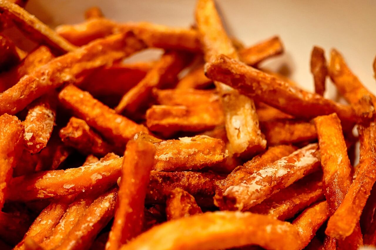 zoete aardappel friet maken